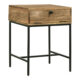 Stephie 1-Drawer Rectangular End Table Honey Brown