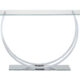 Danville U-Shaped Sofa Table Chrome