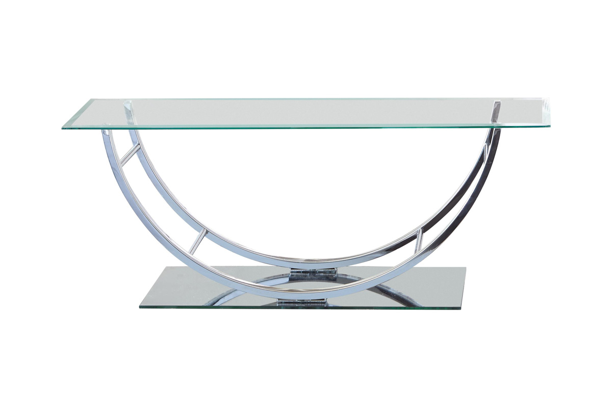 Danville U-Shaped Coffee Table Chrome