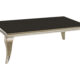 Carone Rectangular Coffee Table Chrome And Black