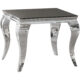 Carone Square End Table Chrome And Black