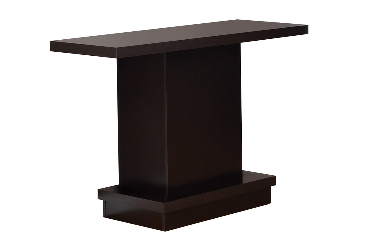 Reston Pedestal Sofa Table Cappuccino