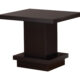 Reston Pedestal Square End Table Cappuccino