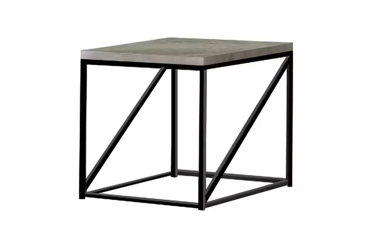 Birdie Square End Table Sonoma Grey