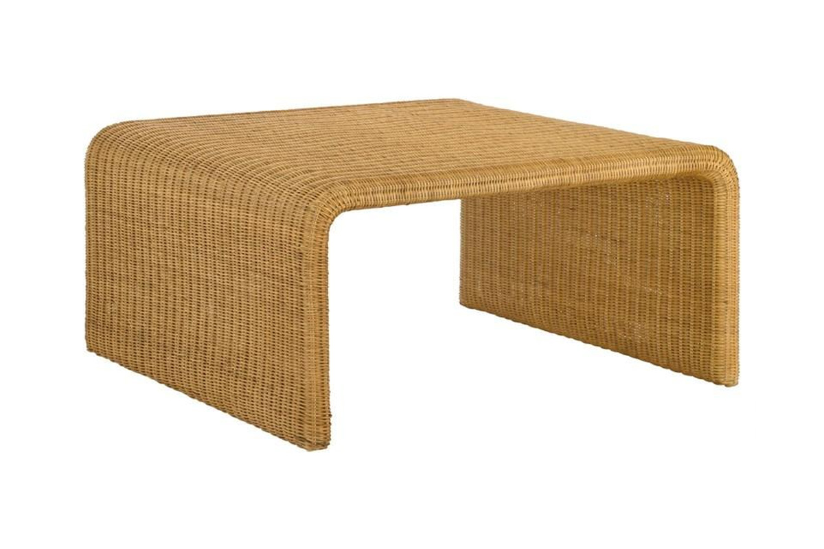 Juanita Square Rattan Coffee Table Natural