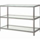 Trini Sofa Table With Glass Shelf Black Nickel