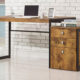 Estrella Writing Desk Antique Nutmeg And Gunmetal