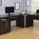 4 Pcs Set Skylar Home Office Desk Cappuccino