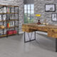 Analiese 4-Drawer Writing Desk Antique Nutmeg