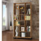 Delwin 10-Shelf Bookcase Antique Nutmeg
