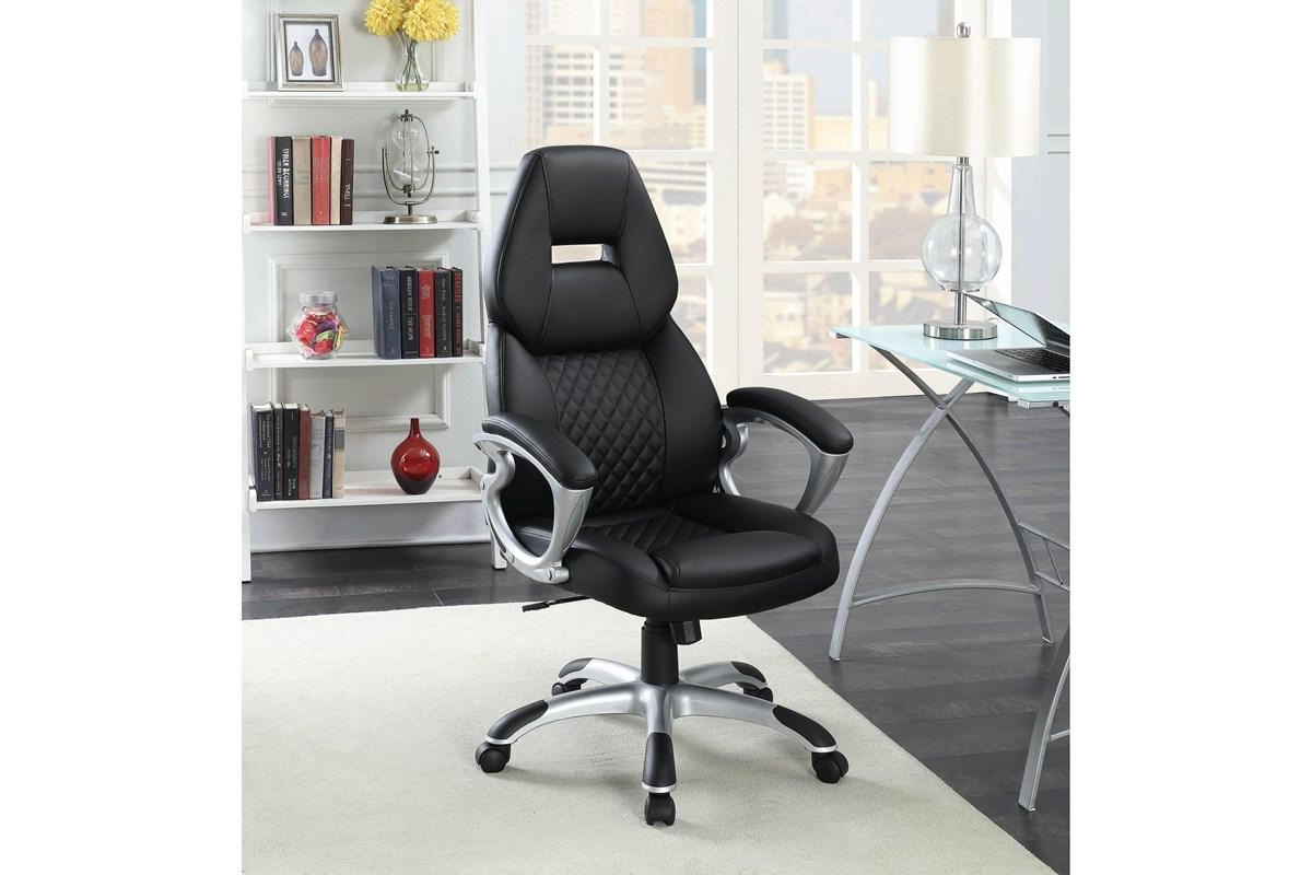 Bruce Adjustable Height Office Chair Black And Silver