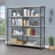 Analiese 4-Shelf Open Bookcase Grey Driftwood
