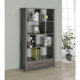 Dylan Contemporary Rectangular 8-Shelf Bookcase Weathered Grey