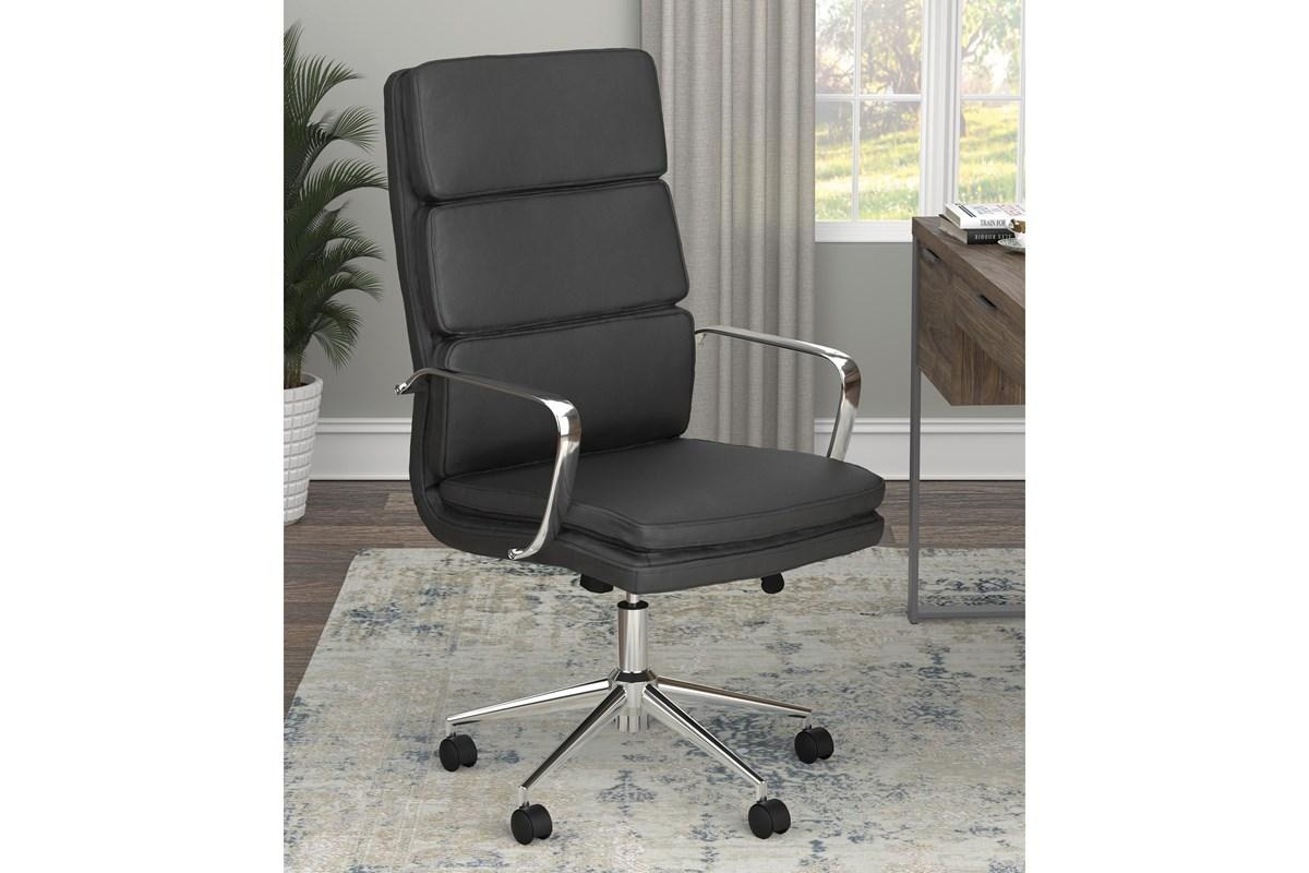 Ximena High Back Upholstered Office Chair Black