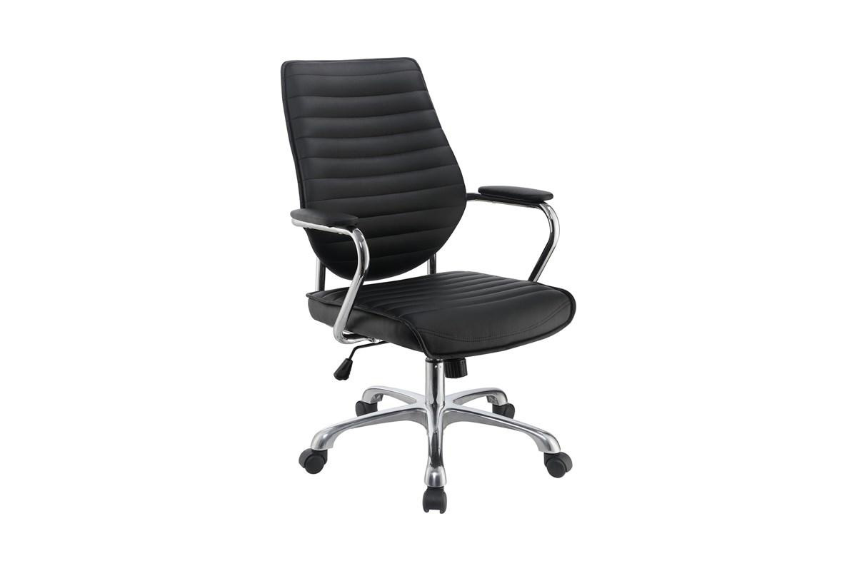 Chase High Back Office Chair Black And Chrome
