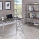 Grimma Writing Desk Rustic Grey Herringbone