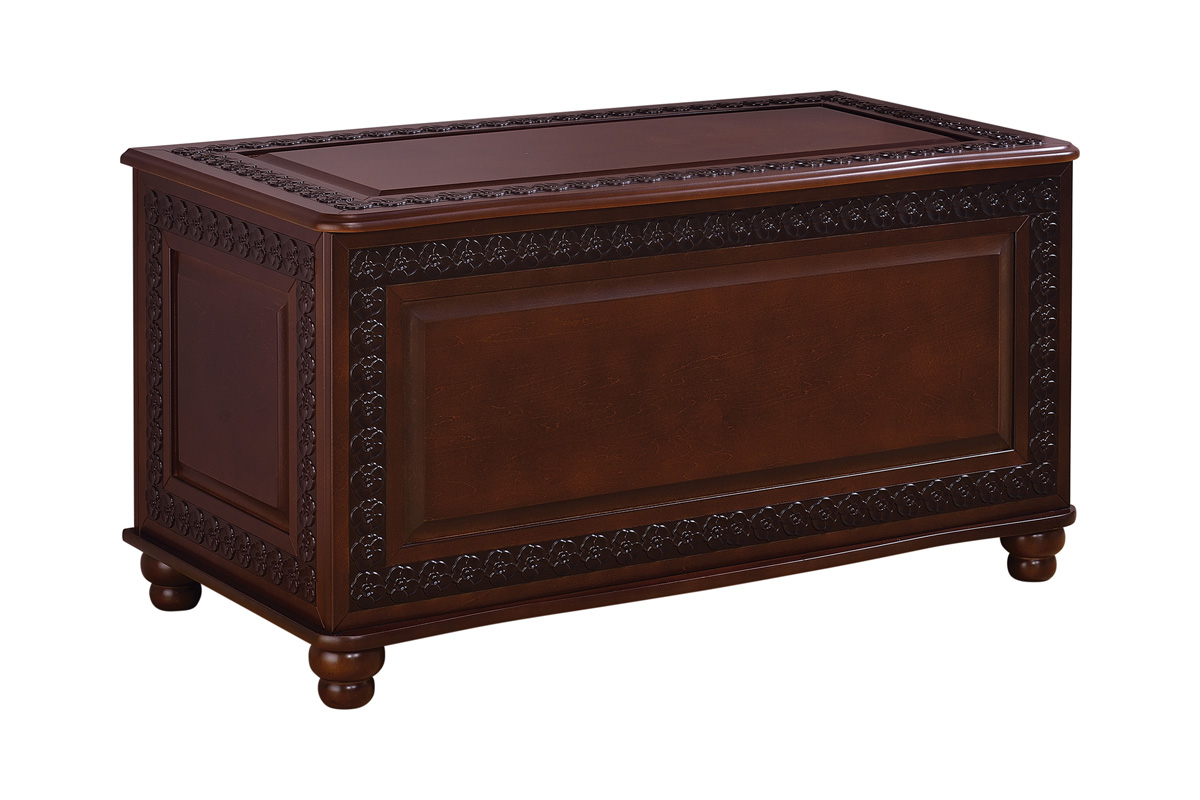 Finlay Flip Open Storage Cedar Chest Deep Tobacco