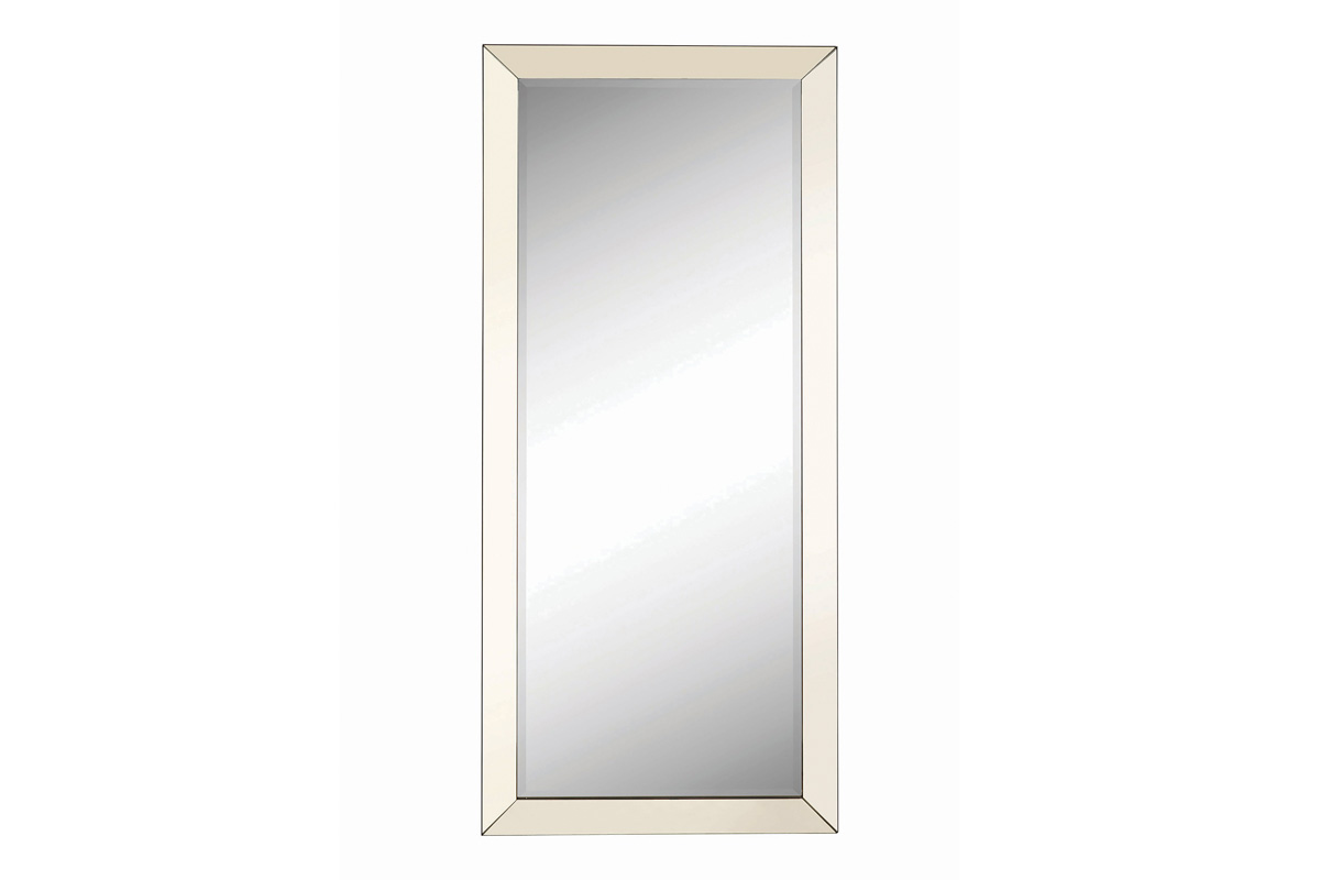 Barnett Rectangular Floor Mirror Silver