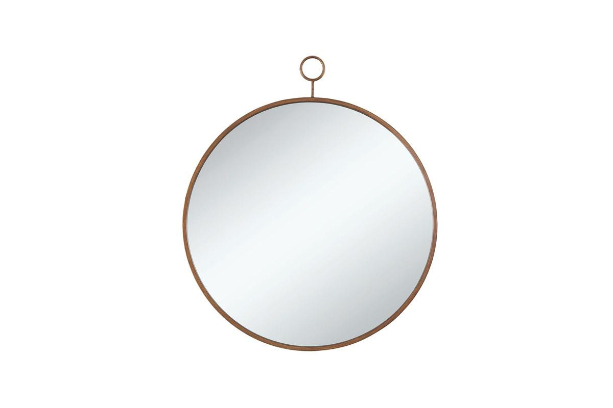 Eulaina Transitional Round Wall Mirror Gold
