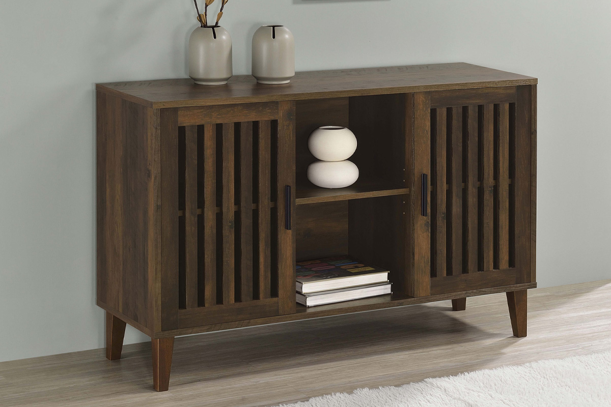 Torin 2-Door Engineered Wood Accent Cabinet Dark Pine