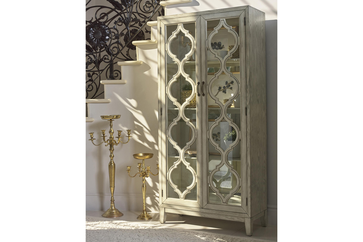Mckellen 2-Door Tall Cabinet Antique White