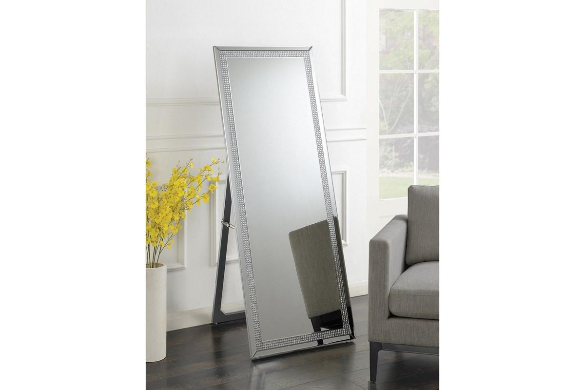 Giddish Cheval Floor Mirror Silver