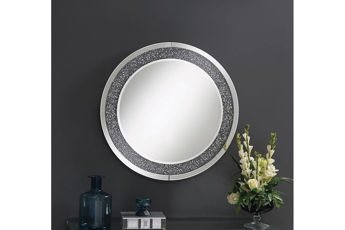 Lixue Round Wall Mirror With LED Lighting Silver