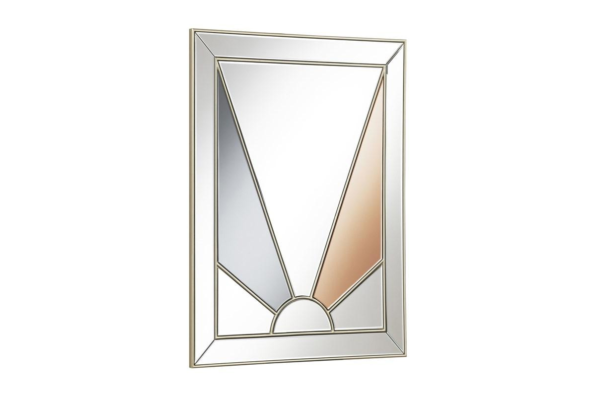 Calixte Rectangular Wall Mirror Champagne And Grey